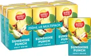 Golden Circle Sunshine Punch Fruit Drink Lunch Box Poppers Multipack Flavoure...