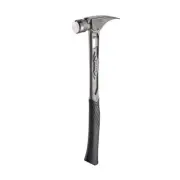 Titanium Hammer Smooth Face 15 oz. TiBone Curved Handle Nail Puller Comfort Grip