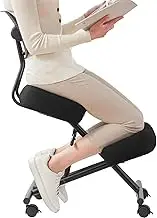Desk Kneeling Chairs Adjustable Ergonomic Kneeling Chair with Back Support, Cross Legged Chair for Living Room Office Home, Yoga Meditation Chairs for Adults