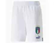 Italia FIGC Puma Shorts MEN White Polyester DryCell Home 2022 765668-08 Small