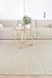 Lure Drops Earth Linen Wool Rug