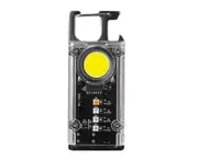 Hansona 5-Color Light Keychain COB+LED Mini Flashlight for Versatile Lighting