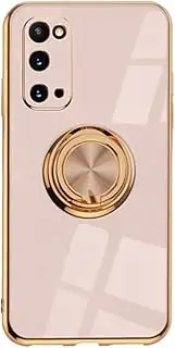 [VooDirop] Mobile Phone Case Compatible with Samsung Galaxy A13 5G, Silicone TPU Case with 360 Degree Ring Stand, Protective Case, Magnetic Car Holder Cover (Rose Golden)