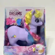 New Rainbow Dreams Light Up Unicorn Styling Set Toy Brush & Hair Accessories