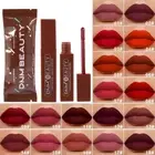 DNM Chocolate Matte Lip Gloss Color Moisture Velvet Lip Tint Lasting Non Stain