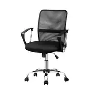 Artiss Nash Black Mid Back Mesh Office Chair