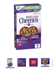 Multi Grain Cheerios Heart Healthy Cereal, 18 OZ Family Size Cereal Box