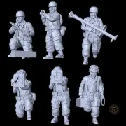 WW2 German Fallschrmjäger Panzerschrek 28mm ideal Bolt Action Wargame Collectors