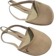 [A&K L'YDIA] Dance Canvas Pirouette Half Toe Sole Shoes Rhythmic Gymnastics Socks for Ballet Jazz Competition Women&Men/Girls/Toddler/Kids