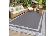 Extra Large Outdoor Rug Camping Porch Reversible Waterproof Mat RV Deck