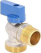 Angle Stop Valve, G1/2 DN15 Male X G3/4 DN20 Male Thread Brass Quarter Turn Ball Valve, Angle Mini Ball Valve