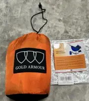 Gold Armour Hammock w/Attached Carrying Bag, Orange/Black, Tree Strap System New