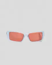 [Oakley] Oakley Men's Gascan Sunglasses in Matte Clear W/Prizm Peach One Size Matte Clear W/Prizm Peach