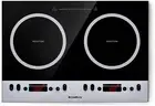 RV Induction Cooktop 2 Burners 1800W, Electric Cooktop 120V Plug In, Portable In