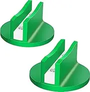 Aluminum Slotted Jack Pad Adapter Magnetic Jacking Puck Pinch Weld Universal Challenger for Floor Jack 2 Ton, Green 2 PCS