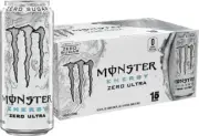 (15 Pack) Monster Ultra Zero Sugar Sports Energy Drink with Vitamins, 16 Fl Oz