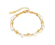 Dainty Gold Bracelets For Women,Adjustable Layered Bracelet,Bracelets For Women Jewelry-Gold