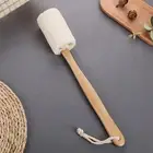 New Arrivals Natural Loofah Scrubber Long Wood Handle Exfoliating Back Brush AU