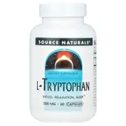 Source Naturals, L-Tryptophan, 500 mg, 60 Capsules