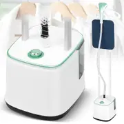Advwin Standing Garment Steamer, Handheld Clothes Steamer with 2.7L Tank, Portable Steam Iron 2000W, Green
