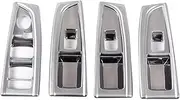 Interior Console Trim for BMW 2 Series for Active for Tourer F45 F46 218i 220i 2015-2019 Car Window Glass Lift Switch Button Trim Frame Cover Car Interior Accessories(Style B)