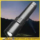 LED Multifunction Flashlight Type C USB Charging 3 Light Modes for Emergency Use