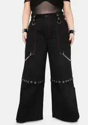 [Widow] Her Power Of Evil Convertible Wide Leg Pants