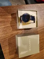 Morphic M65 Series Men's Watch Blue Leather 42 mm Quartz w Day Date MPH6506