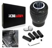 JDM Racing Style Carbon Fiber LED White Light Sport Manual Gear Shift Knob S131 (for: Audi)