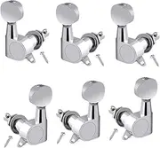 Guitar Tuning Pegs Set - Right Acoustic Electrics Tuning Keys for Guitar | Oval Head Machine Heads Buttons String Replacement Tuner Precision for String Tuning Keys Guitar Tuning Pegs Gi