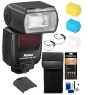 Nikon Camera Flash SB-5000 AF Speedlight + Diffuser Cap + Bounce Dome Bundle +