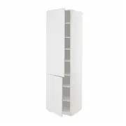 METOD high cabinet with shelves/2 doors, white/Stensund white, 60x60x220 cm