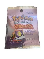 Pokemon Stickers Sticker Booster Pack 1999 Artbox Series 1 New Charizard?