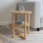NNEVL Side Table 40x50 cm Solid Oak Wood
