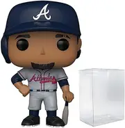 POP MLB: Braves - Ozzie Albies (Road Uniform) Funko Vinyl Figure (Bundled with Compatible Box Protector Case), Multicolor, 3.75 inches