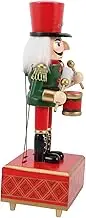 JECOMPRIS Christmas Nutcracker Music Box Decor Nutcracker Adornment for Home Decoration Present Stylish Melody Box for Holiday Cheer