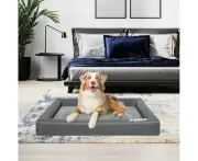Pawz Memory Foam Pet Bed Calming Dog Cushion Orthopedic Mat Washable Removable L