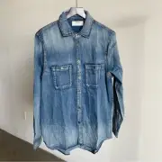 NWT Man X One Teaspoon Homme Liberty Shirt in Capt. Blue #2 Sz Medium