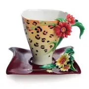 Franz Porcelain - Cup, Saucer & Set - Jewels of Jungle