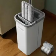 JOYMOOP Mop and Bucket with Wringer Set Hands Free Flat Floor Mop and Bucket ...