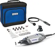 Dremel 3000 Multifunctional Tool 130 W, Set with 2 Attachments, 25 Accessories, Variable Rotation Speed 10,000-33,000 rpm for Cutting, Grinding, Engraving, Polishing, Sharpening, Cleaning, Carving