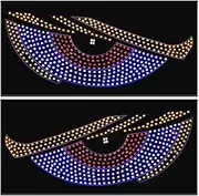 Devil Eyes Light for Car, USB Rear Window Display, Interactive LED Screen, Rear Window Devil Eyes, Creative LED Display Board, USB Auto Devil Eyes Screen, LED Car Rear Screen, Rear Window Interactive
