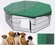 YES4PETS Eight Panels Pet Dog Playpen Exercise Cage Puppy Crate Enclosure Cat Fence With Cover