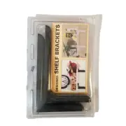 NEW BLACK DESIGNER SHELF BRACKETS JOHN STERLING SUPPORTS 7.2" - 12" SHELVES.