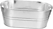 Bucket Cooler for Parties Galvanized Drink Chiller Large Capacity Beverage Tub with Handle for Beer Wine and Cocktails at Outdoor Events