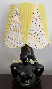 *NEW DESIGN* PLASTIC RIBBON LEMON & STARBURST LAMPSHADE for BARSONY LADY LAMP