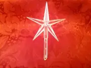 Clear Modern Large Star for Ceramic Christmas Tree Topper