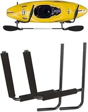 Kayak Storage Rack Kayak Wall Hanger Canoe Wall Mount Hooks for Kayak Sup Canoe Paddle Boards Heavy Duty Steel Storage Hooks, 90° Rotatable Kayak Hanger Folding
