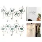 Coat Rack Wall Mounted Key Holder Iron Wall Hook for Bedroom Bathroom Hat