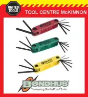 BONDHUS GORILLA GRIP 23pce METRIC A/F & TORX FOLD UP ALLEN KEY SET – MADE IN USA